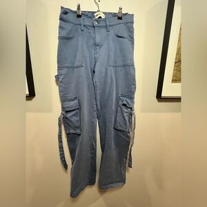 Women’s Light Blue Cargo Pants